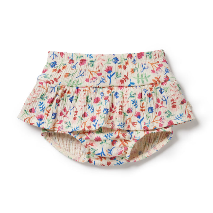 Wilson and Frenchy Tropical Garden Crinkle Ruffle Nappy Pant