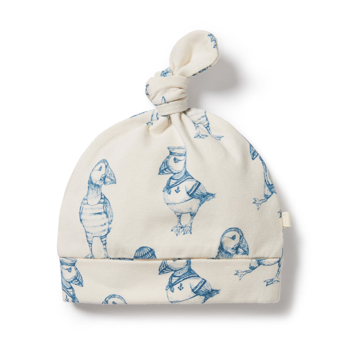 Wilson and Frenchy Petit Puffin Organic Knot Hat