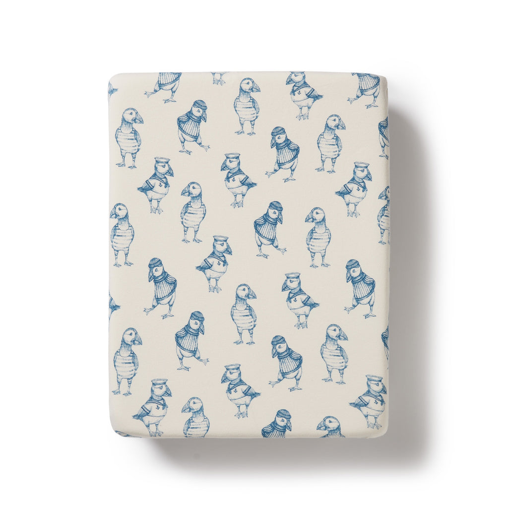 Petit Puffin Organic Bassinet Sheet