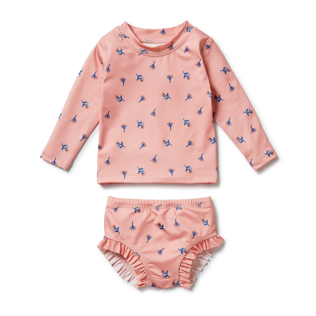 Wilson and Frenchy Little Flower Rashie Swim Set