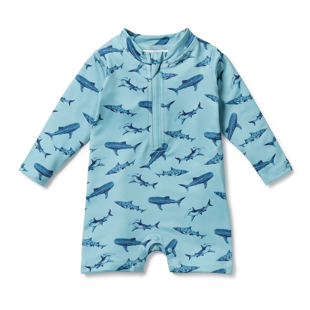 Wilson and Frenchy Sharky One Piece Boyleg Swimsuit