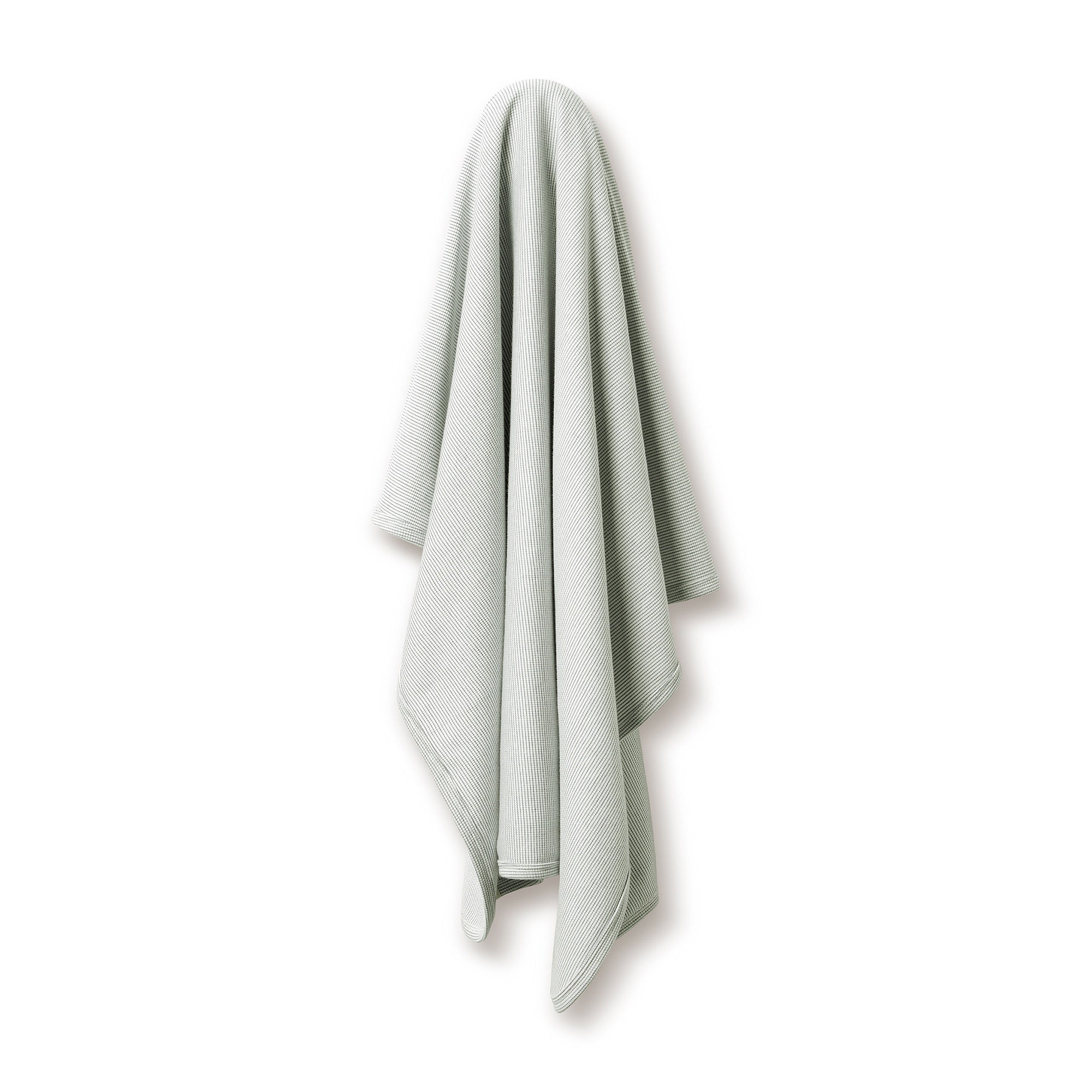 Organic Stripe Rib Bunny Rug - Fern