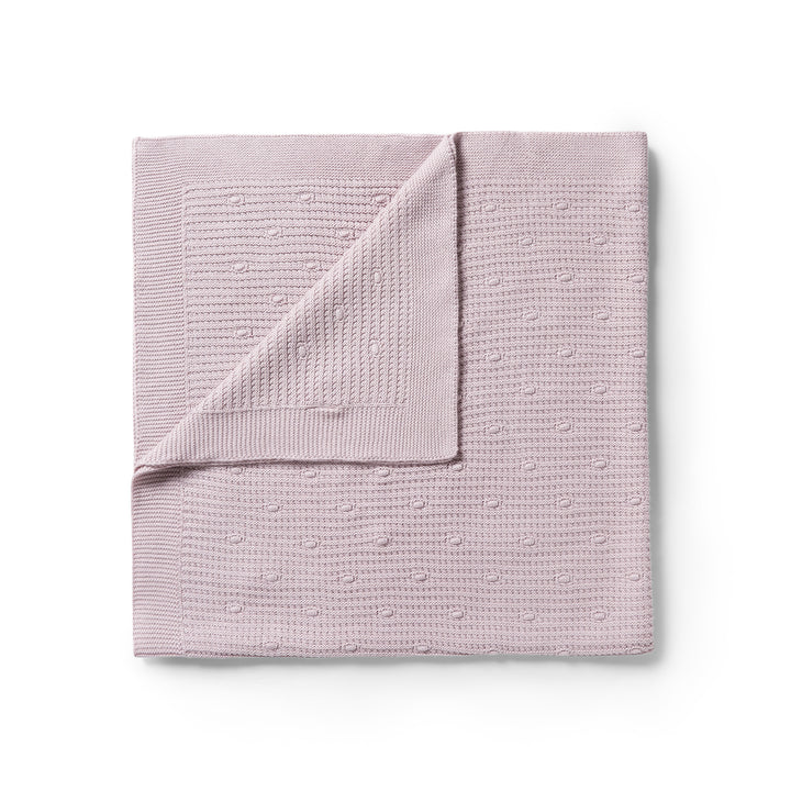 Wilson & Frenchy Knitted Spot Blanket - Lilac Ash