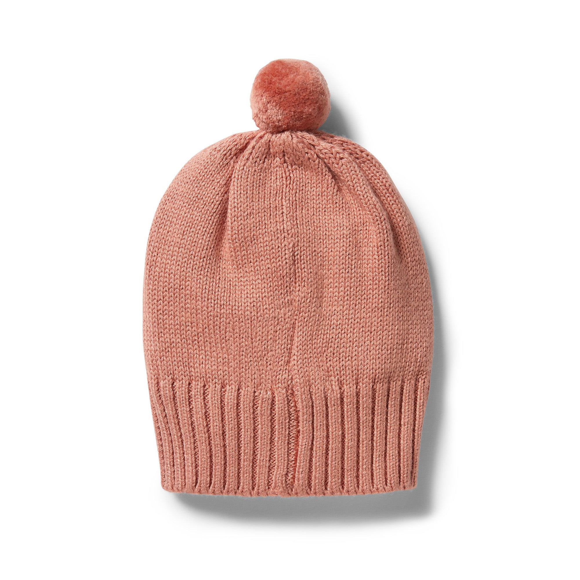 Knitted Cable Hat - Cream Tan