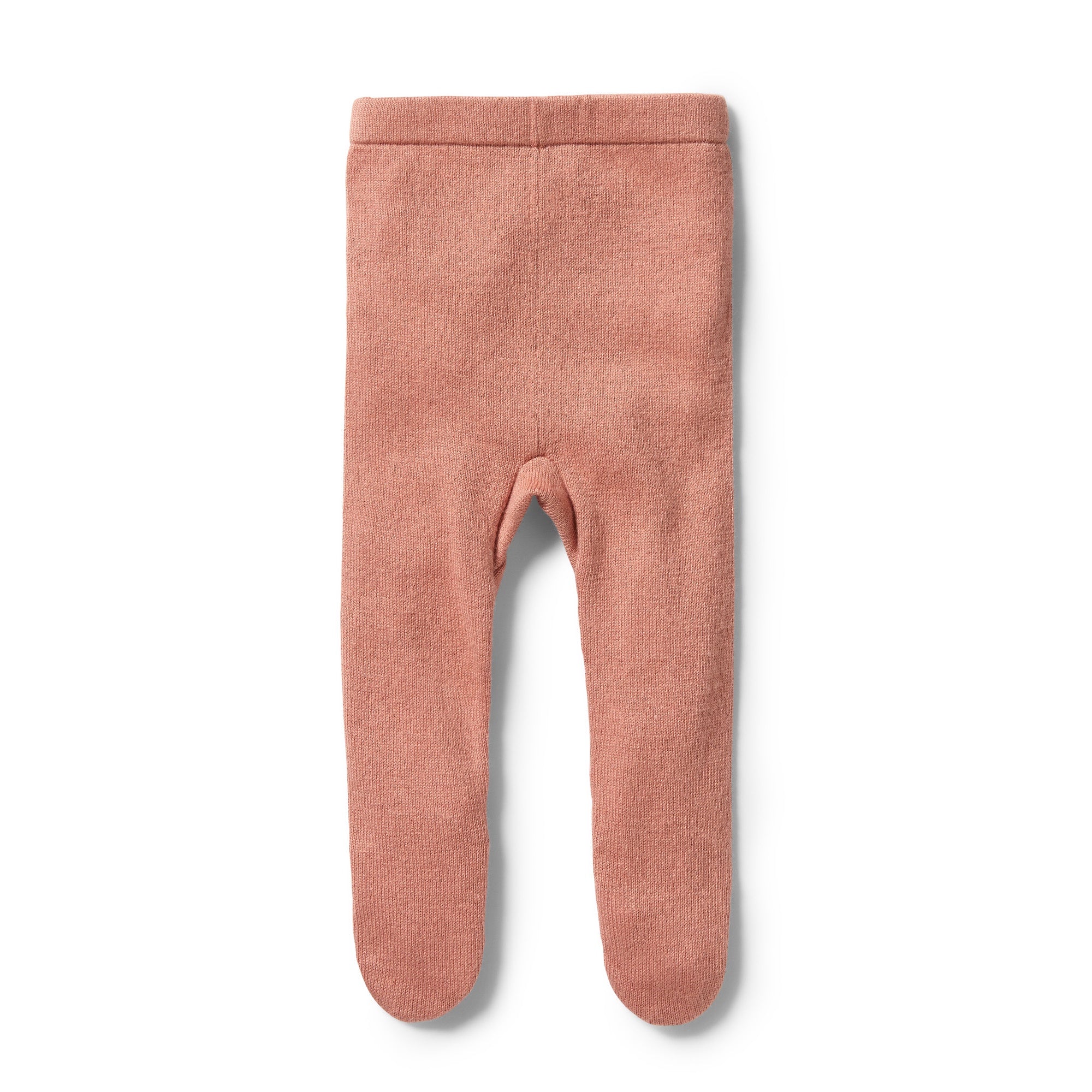 Knitted Legging with Feet - Cream Tan