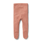 Knitted Legging with Feet - Cream Tan