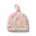 Organic Rib Knot Hat - Robin