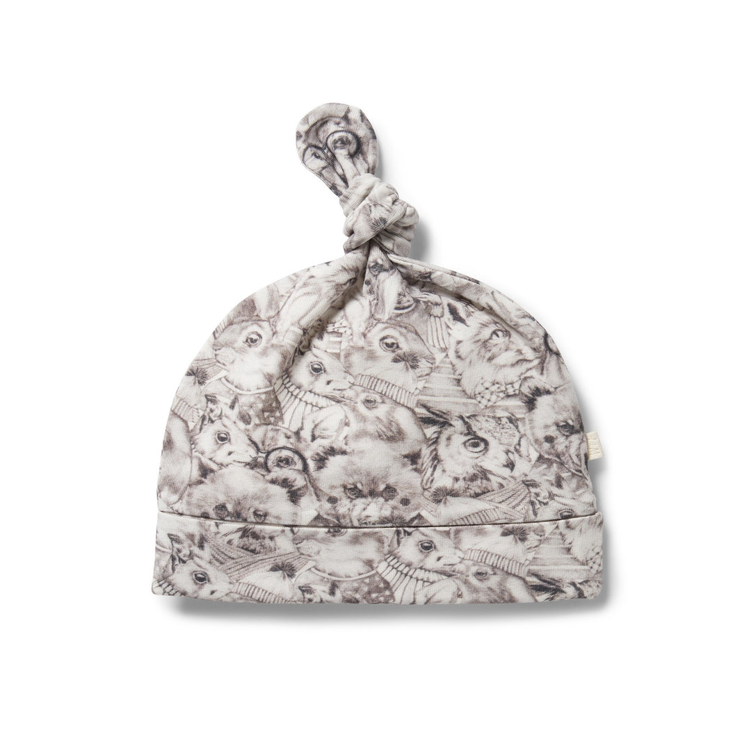 Wilson & Frenchy Organic Knot Hat - Forest Animals