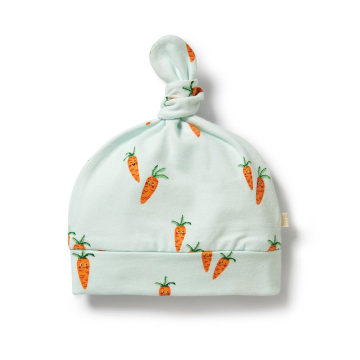 Wilson and Frenchy Organic Knot Hat - Cute Carrots