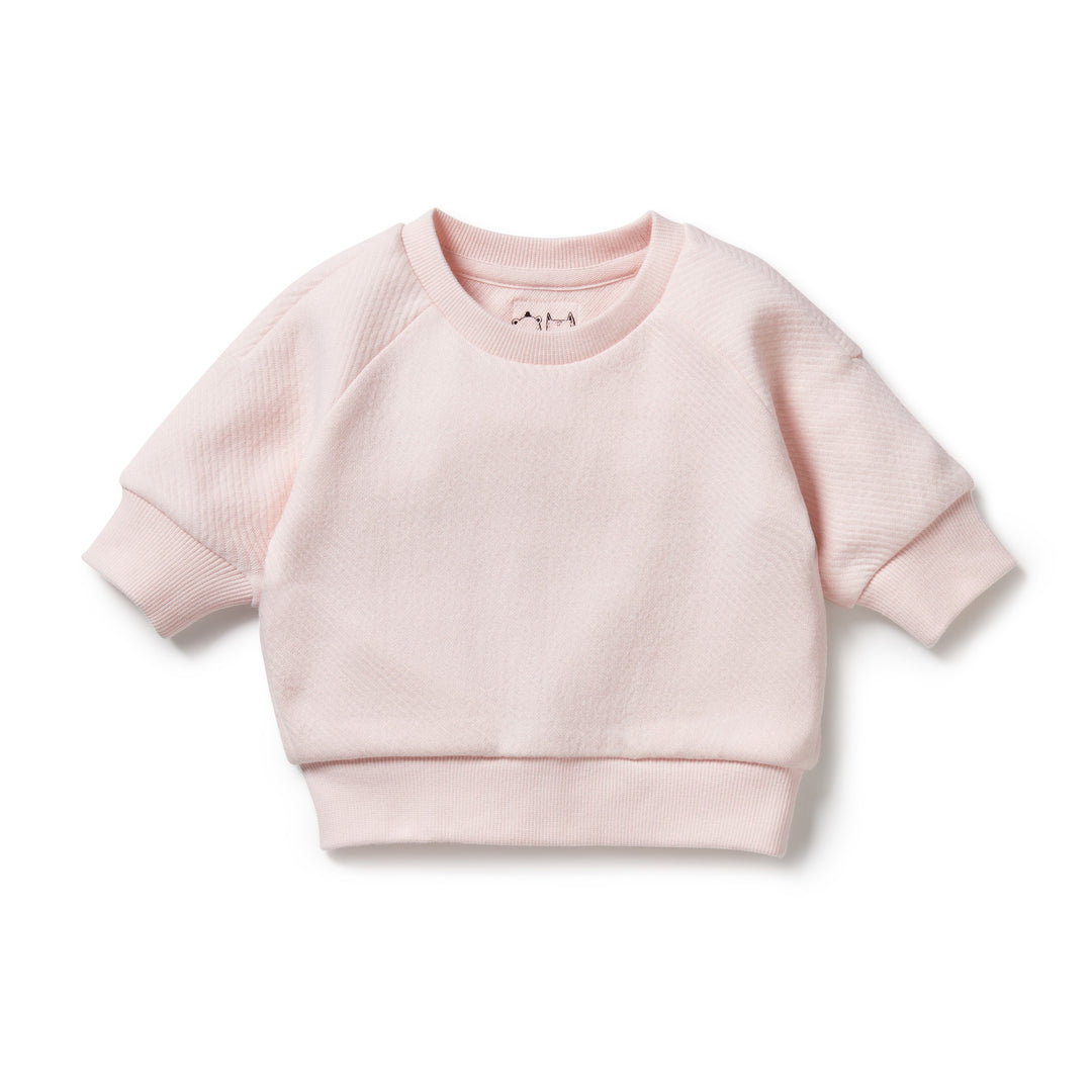 Wilson and Frenchy Organic Quilted Sweat - Pink