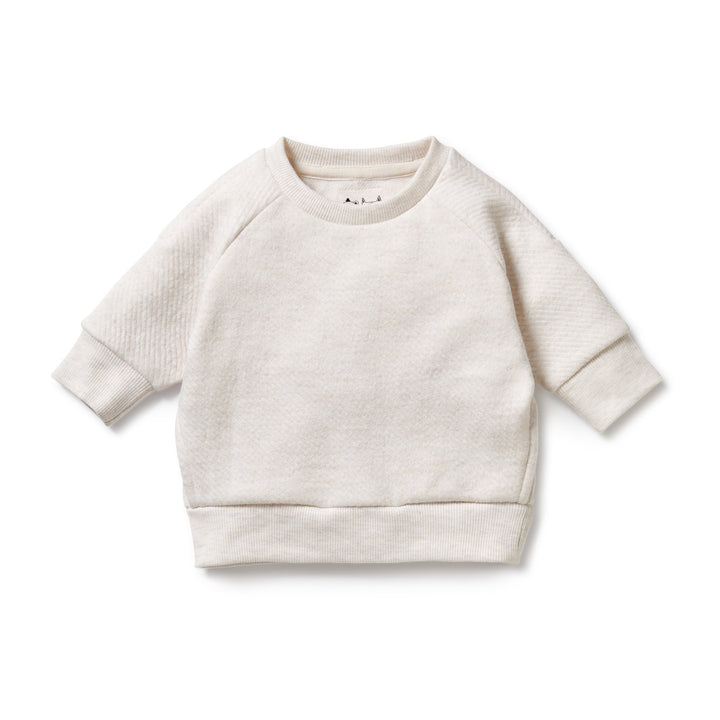 Wilson and Frenchy Organic Quilted Sweat - Oatmeal