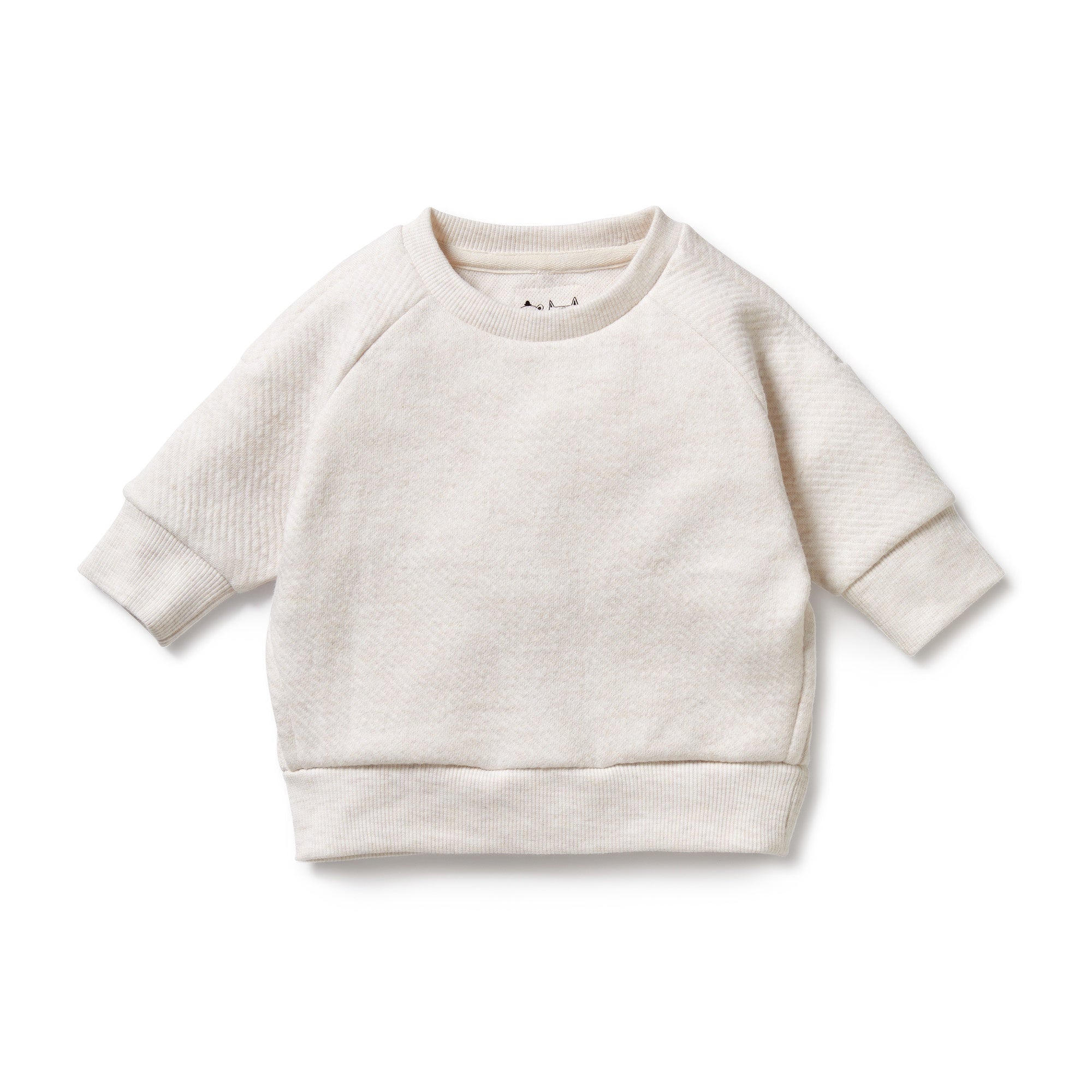 Organic Quilted Sweat - Oatmeal
