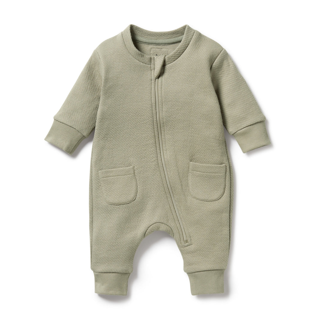Wilson and Frenchy Organic Quilted Growsuit - Oak