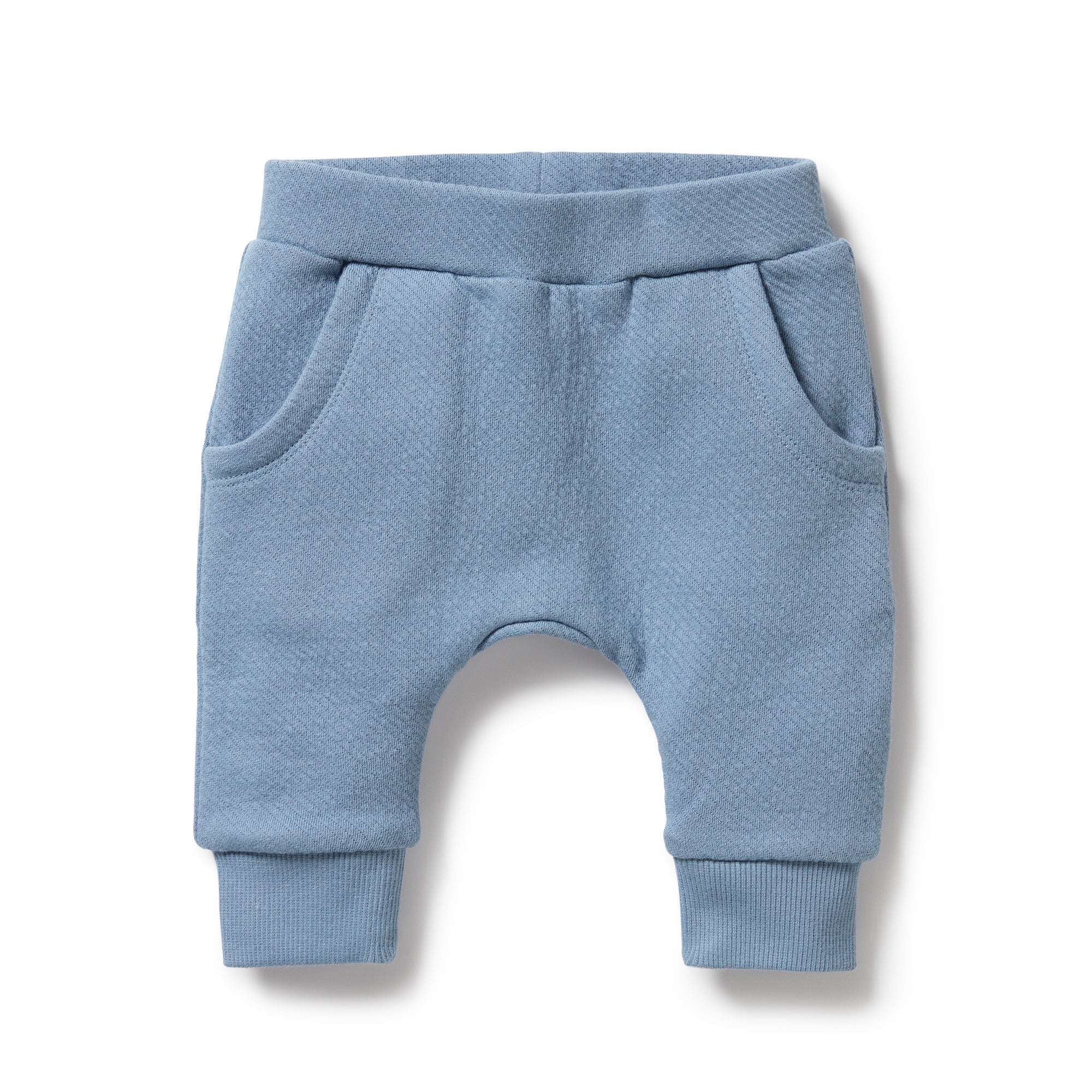 Organic Quilted Pant - Storm Blue