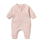 Organic Terry Growsuit - Rose