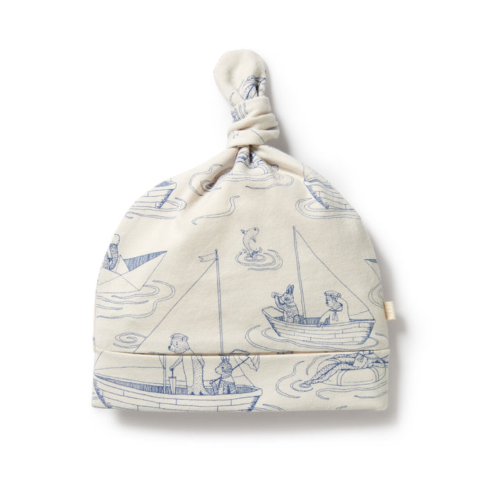 Wilson and Frenchy Organic Knot Hat - Sail Away