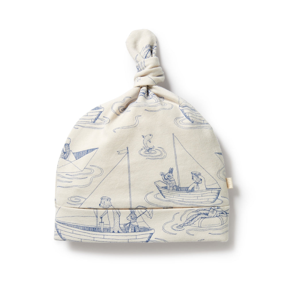Organic Knot Hat - Sail Away