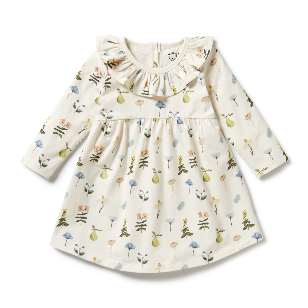 Organic Ruffle Dress - Petit Garden