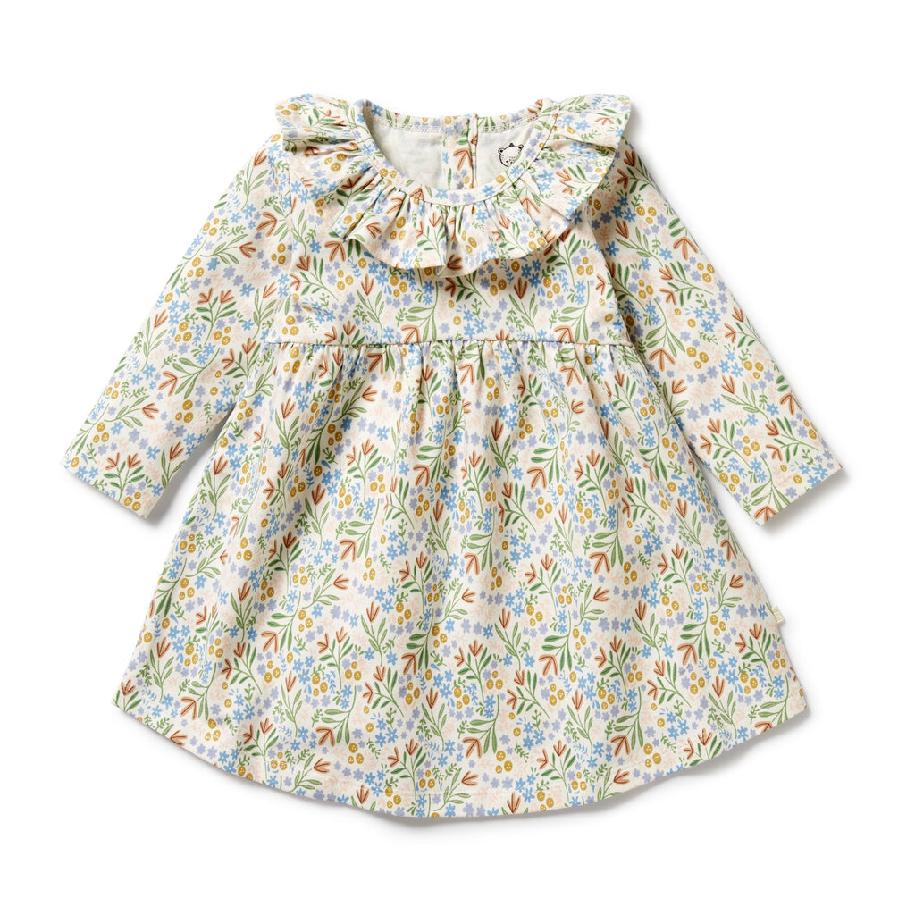 Organic Ruffle Dress - Tinker Floral