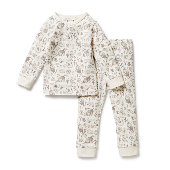 Wilson and Frenchy Organic Long Sleeved Pyjamas - Tribal Woods