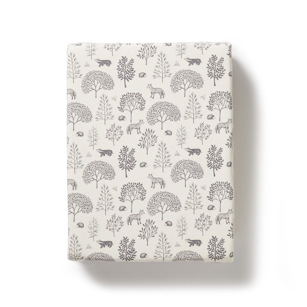 Organic Bassinet Sheet - Woodland