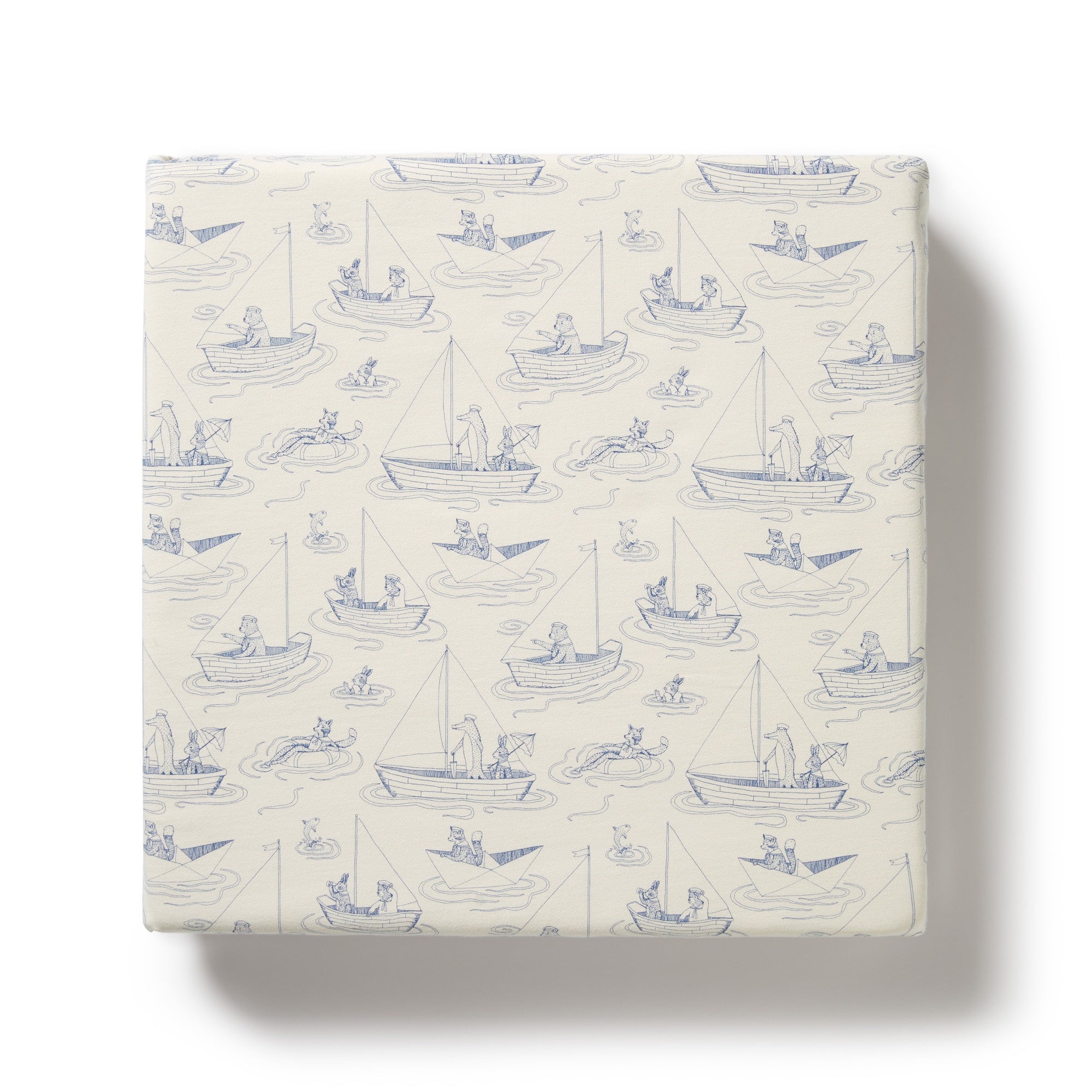 Organic Cot Sheet - Sail Away