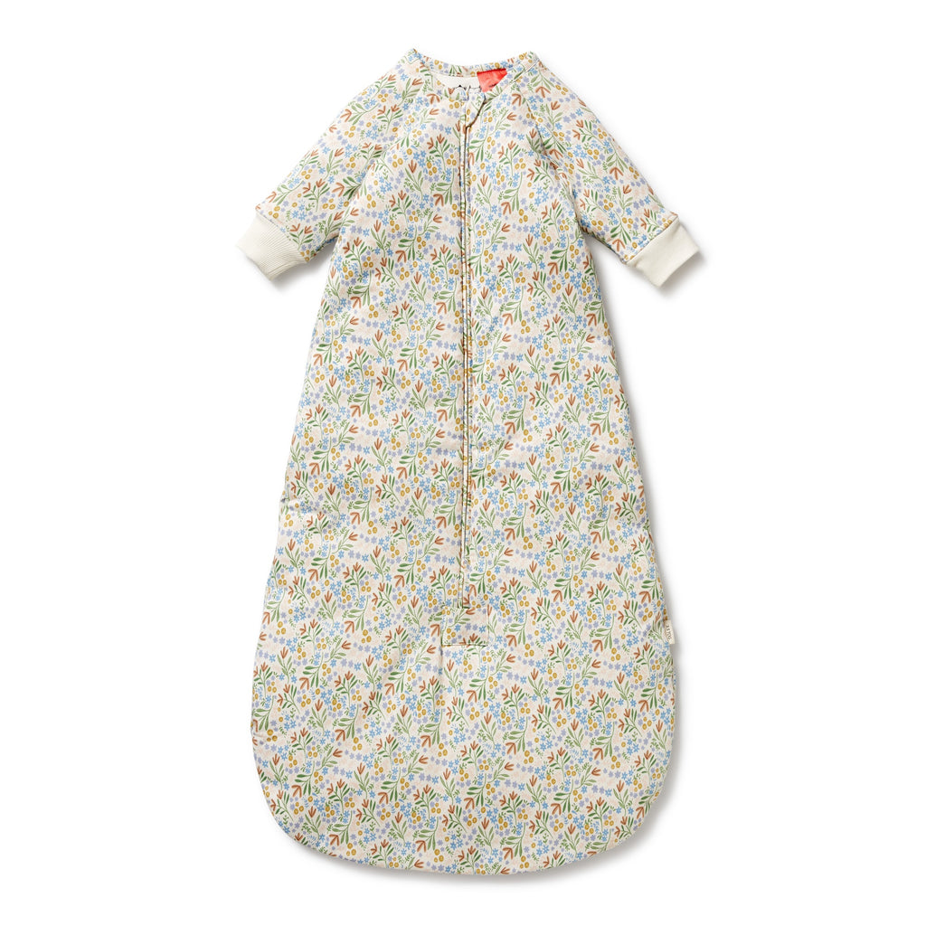Organic Long Sleeved Sleeping Bag - Tinker Floral