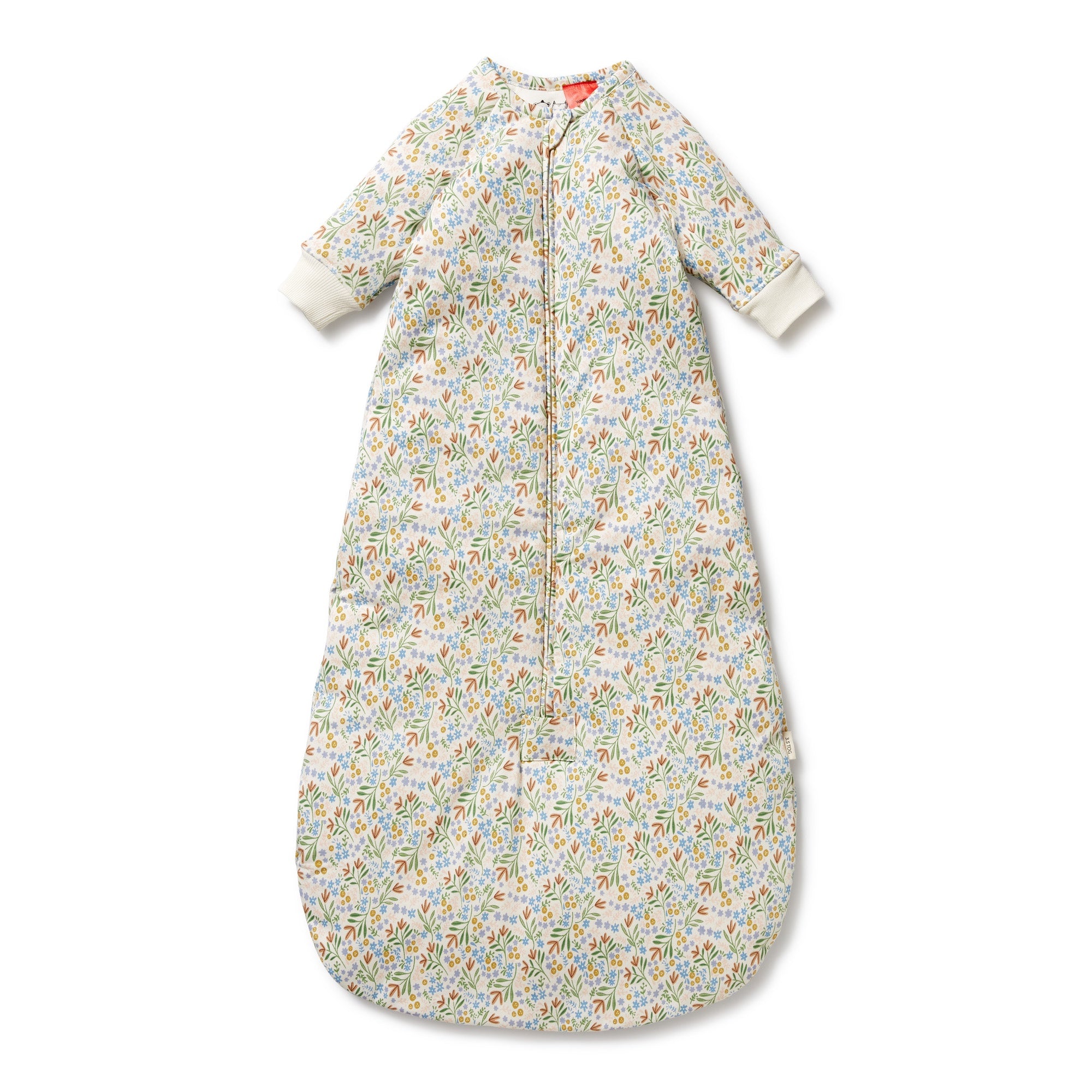 Organic Long Sleeved Sleeping Bag - Tinker Floral