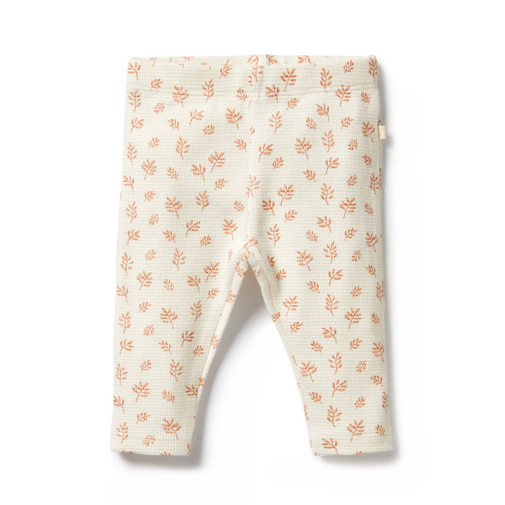 Organic Waffle Legging - Winter Bloom