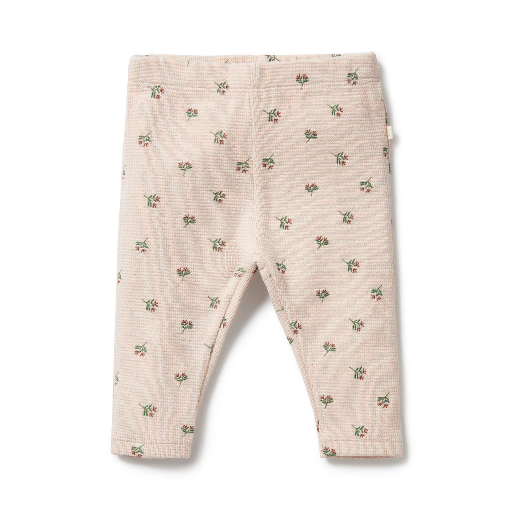 Organic Waffle Legging - Emily Floral