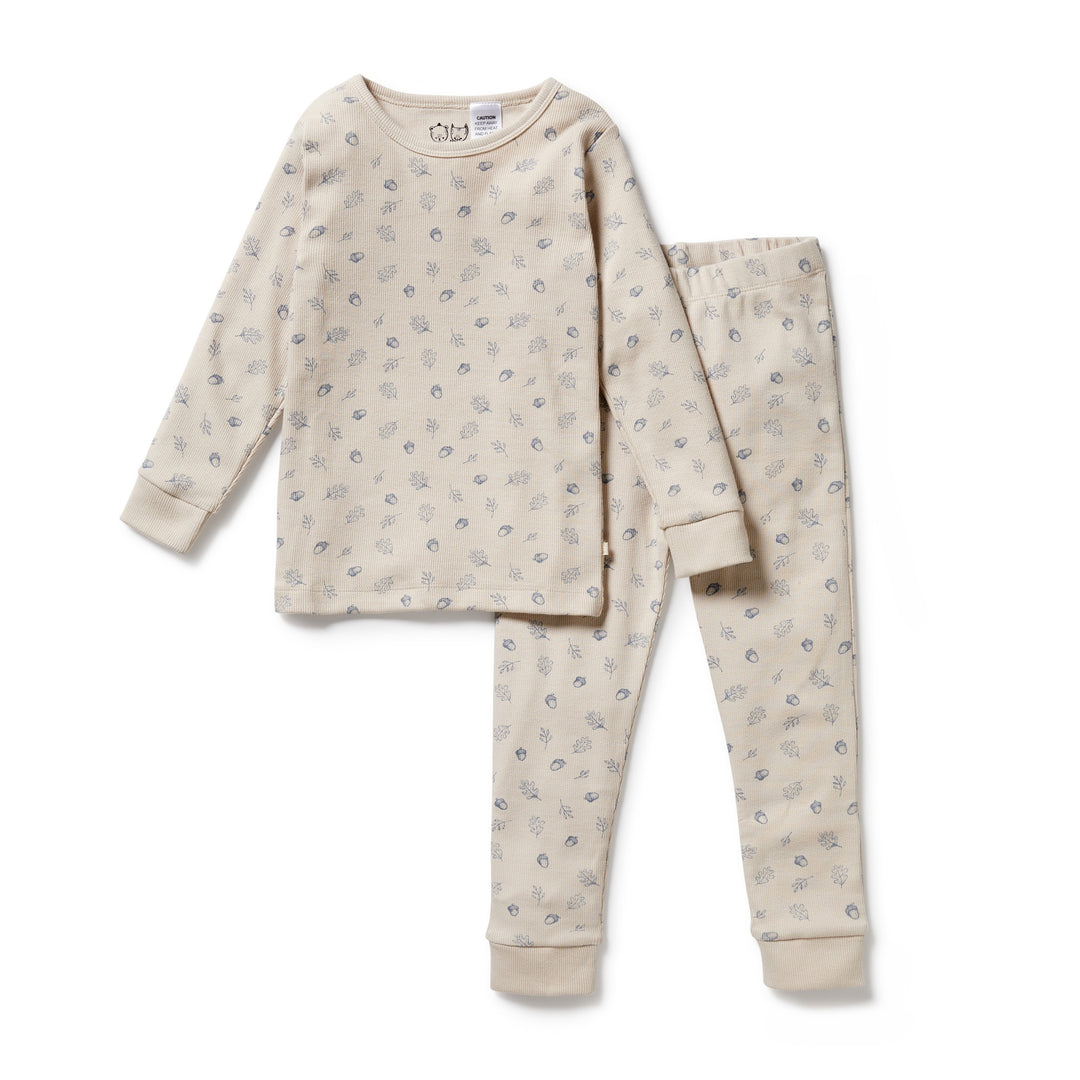 Wilson and Frenchy Organic Long Sleeved Pyjamas - Falling Oak