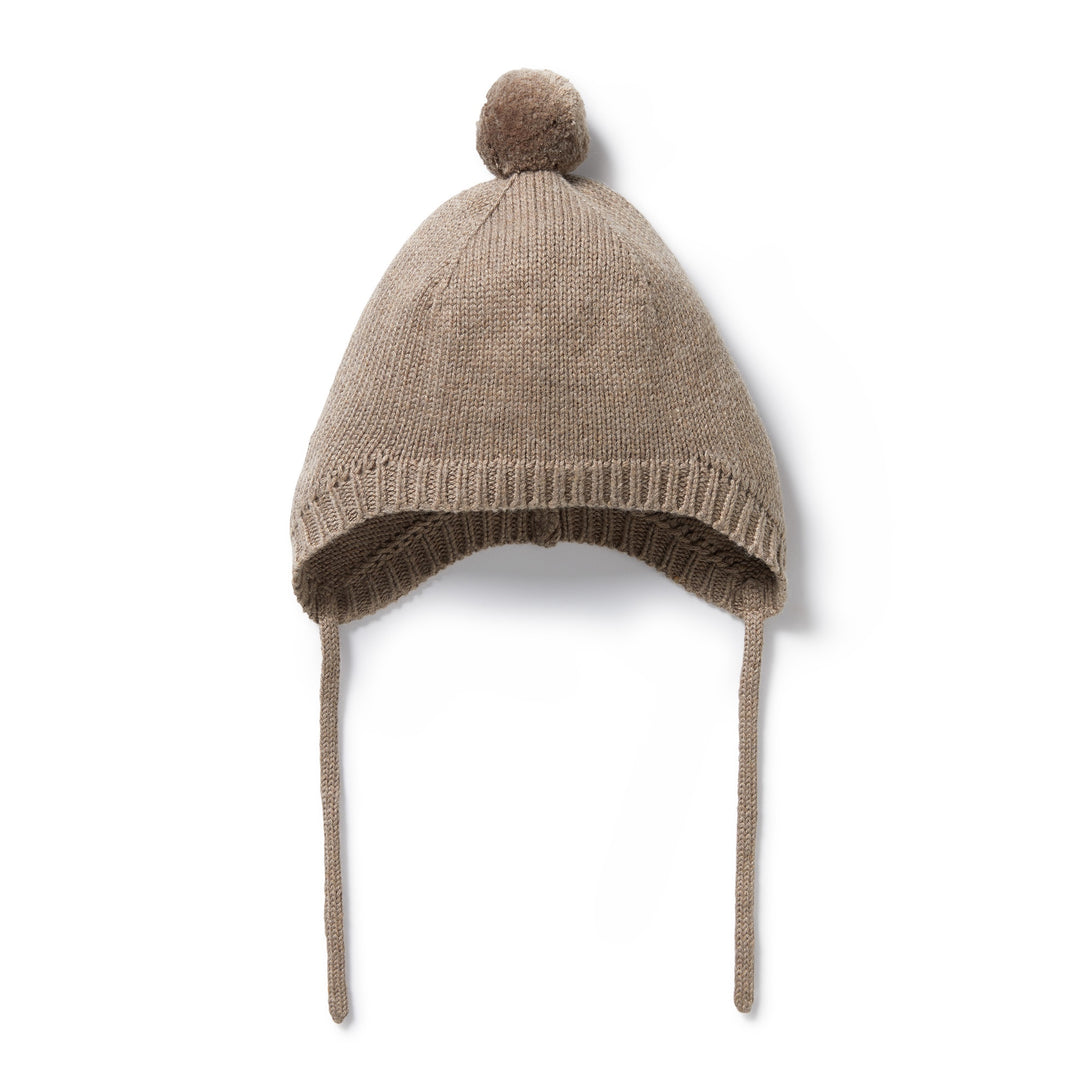Wilson and Frenchy Knitted Bonnet - Walnut