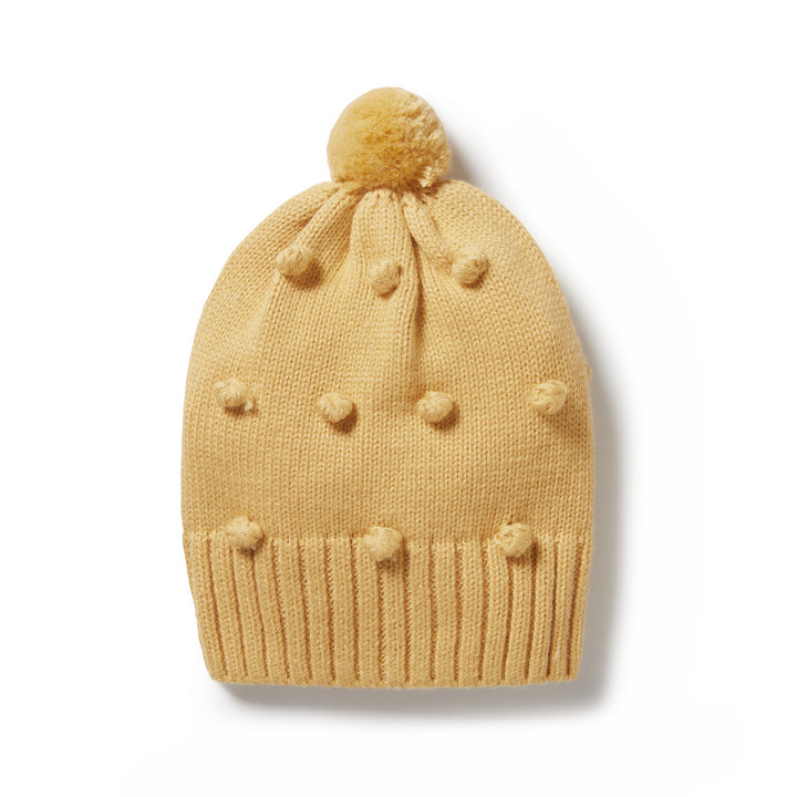 Wilson and Frenchy Knitted Bauble Hat - Dijon