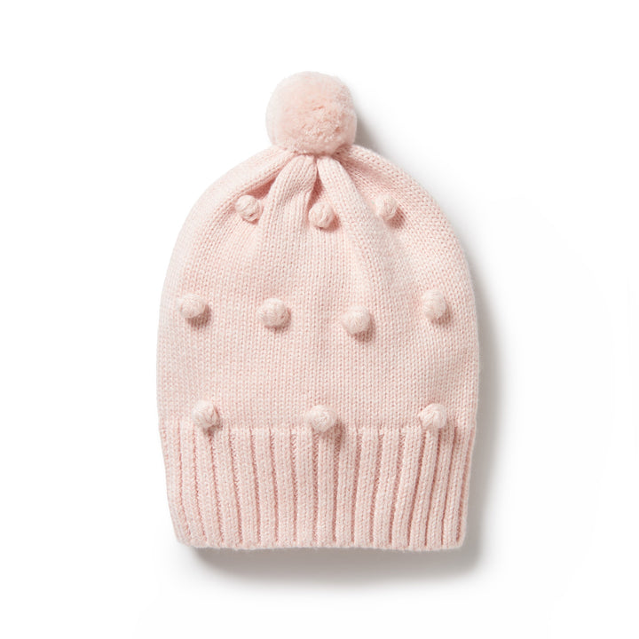 Wilson and Frenchy Knitted Bauble Hat - Pink
