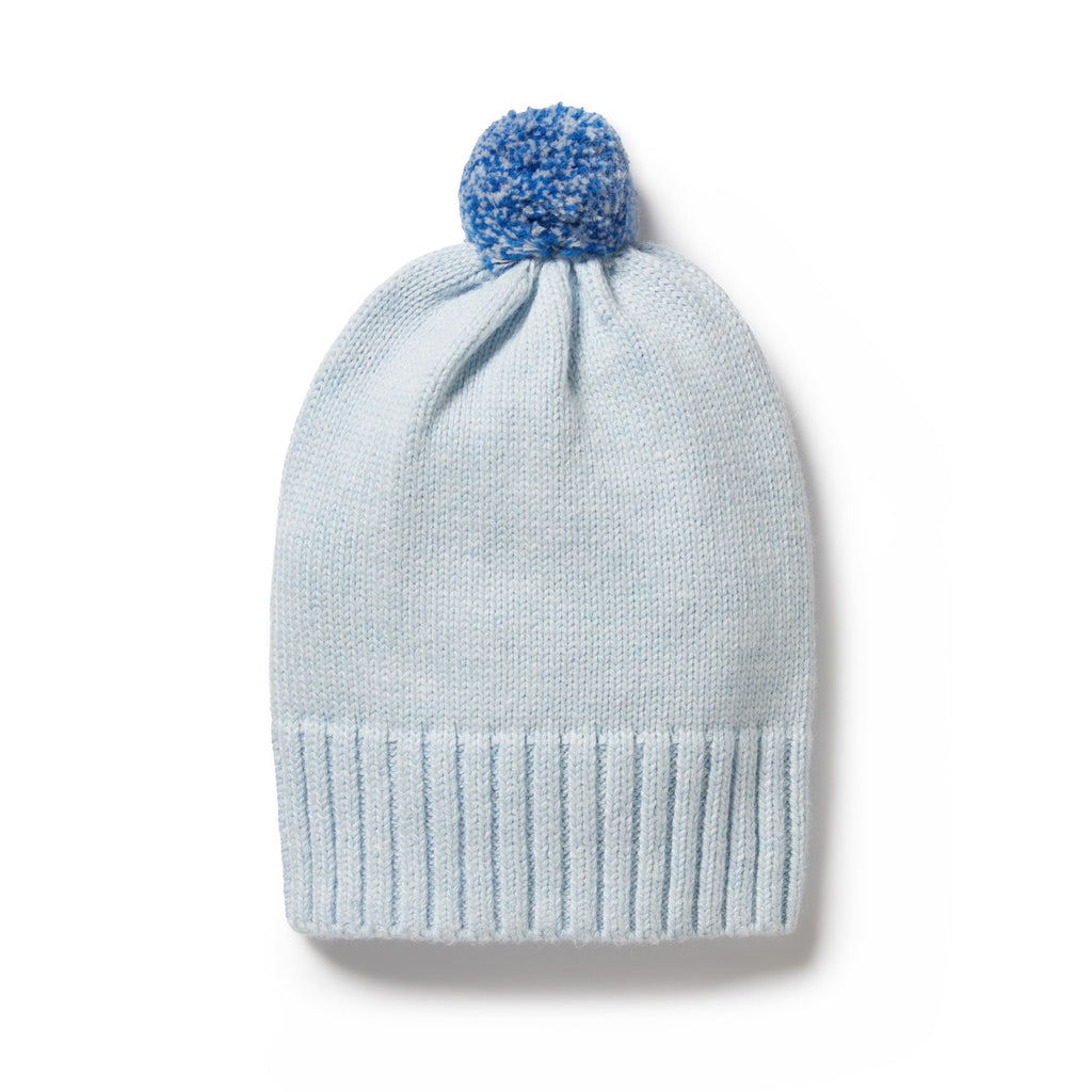 Knitted Hat - Bluebell Fleck
