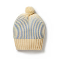 Knitted Ribbed Hat - Dew