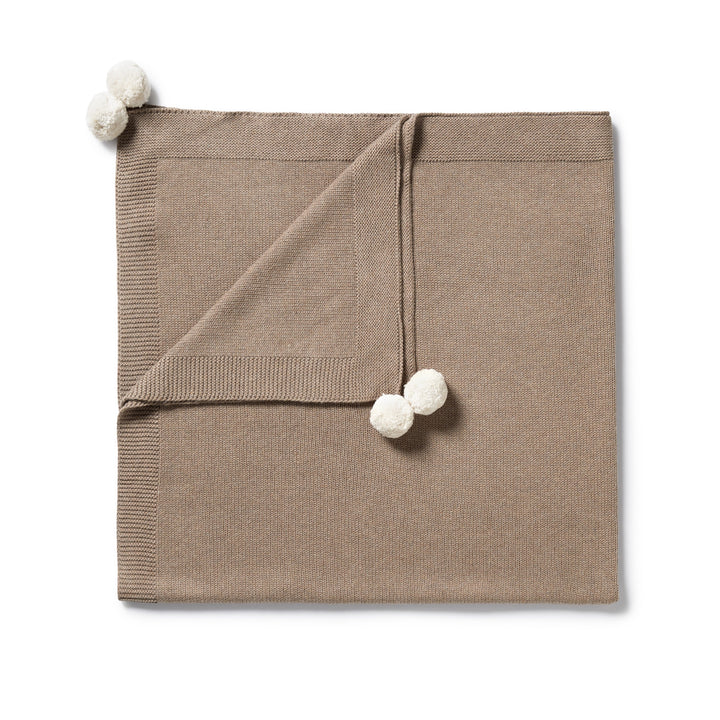 Wilson and Frenchy Knitted Blanket - Walnut