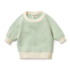 Knitted Ribbed Jumper - Mint Green