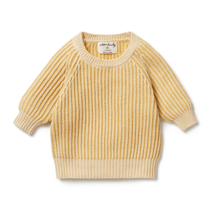 Wilson and Frenchy Knitted Ribbed Jumper - Dijon