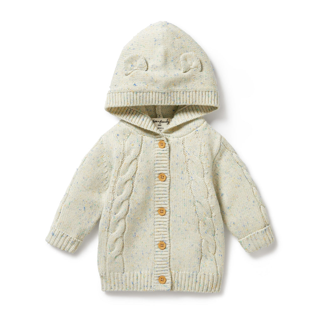 Knitted Cable Jacket - Dew Fleck
