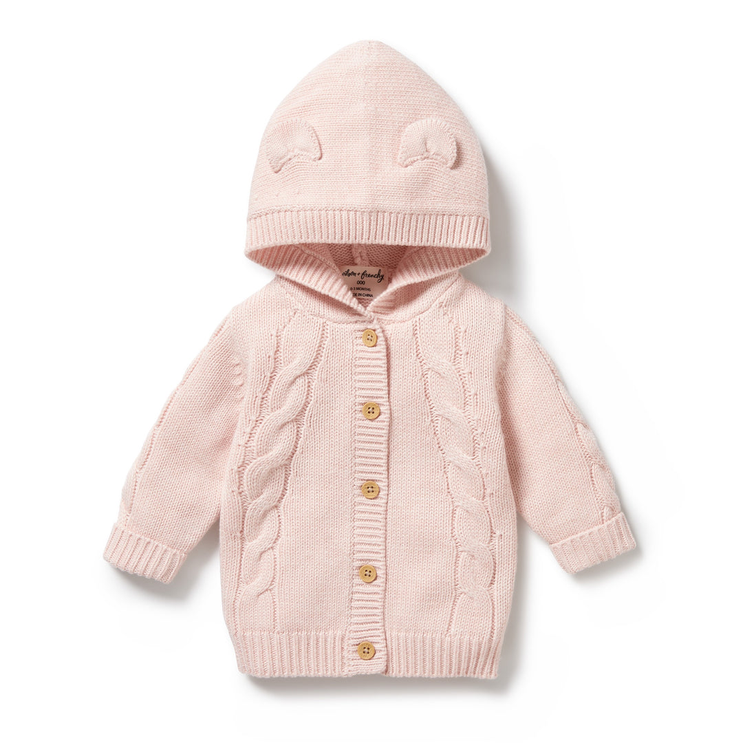 Wilson and Frenchy Knitted Cable Jacket - Pink