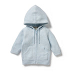 Knitted Zipped Jacket - Bluebell Fleck