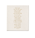 Boxed Linen Cover Luxe Baby Journal - Stardust