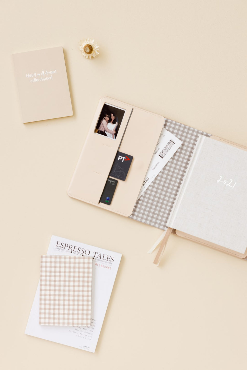 A6 Notebook | Biscuit Gingham | Lined