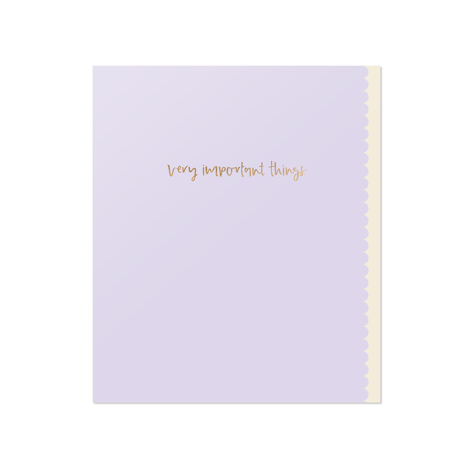 Notebook | Signature | Very Important Things