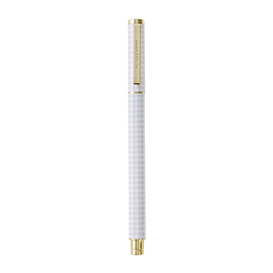 Metal Rollerball Pen | Lilac Gingham