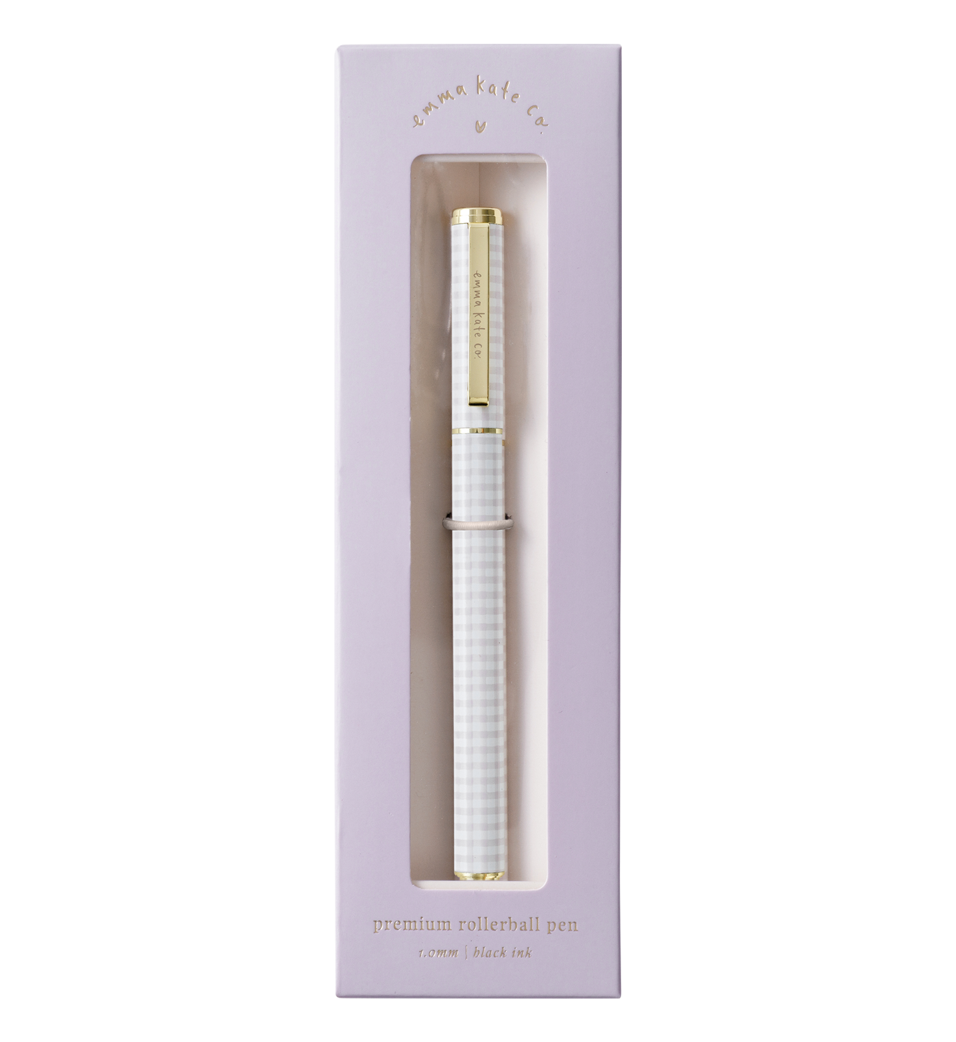 Metal Rollerball Pen | Lilac Gingham