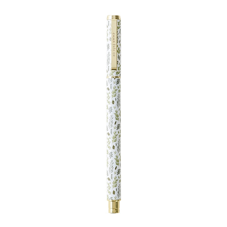 Emma Kate Co. Metal Rollerball Pen | Spring Leaves