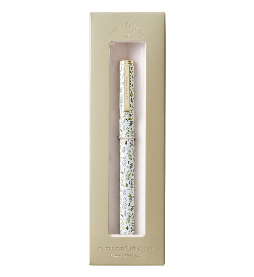 Emma Kate Co. Metal Rollerball Pen | Spring Leaves