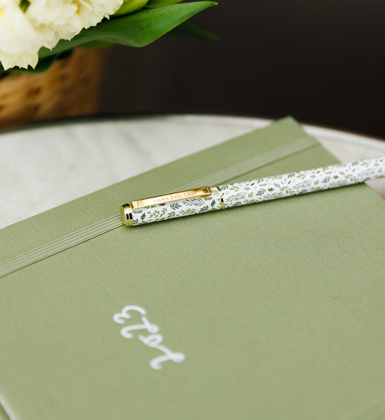 Metal Rollerball Pen | Spring Leaves